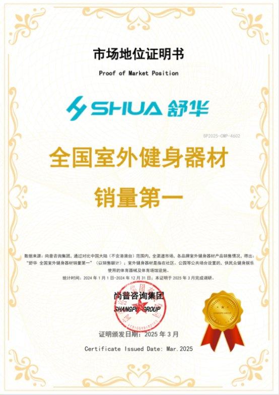 舒华体育获得实用新型专利授权：“跑步机剪叉式减震机构”