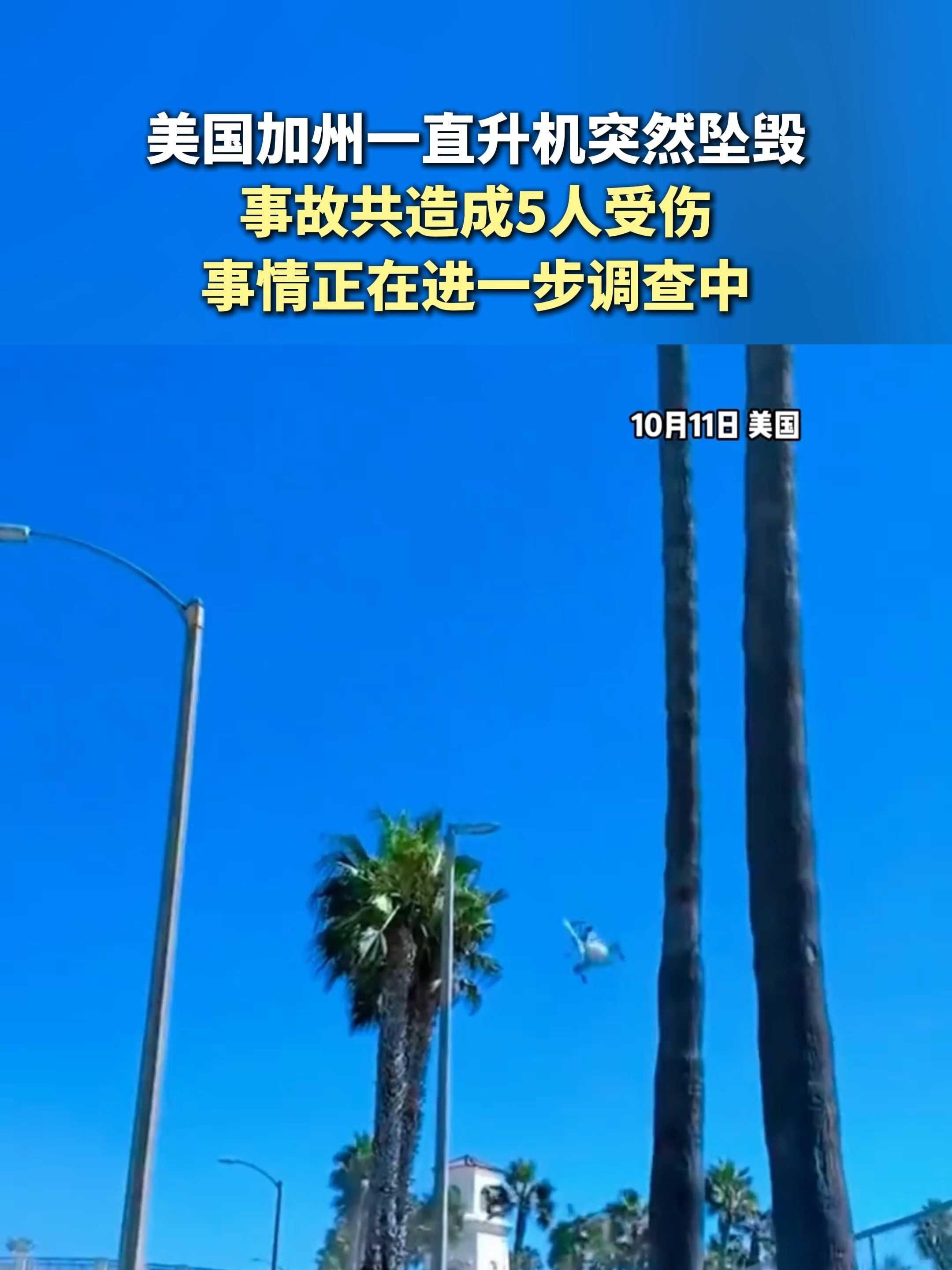 已致3死11伤,美国坠机事故最新→