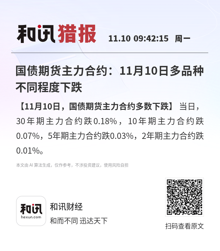 国债期货收盘多数下跌