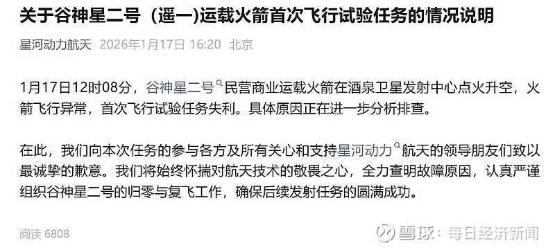 星河动力公布火箭的回收控制方法专利